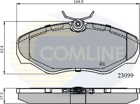 Comline CBP01127 - Set placute frana,frana disc aaoparts.ro