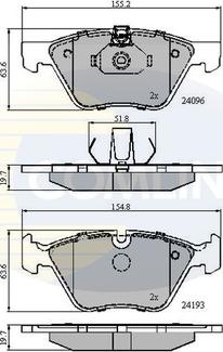 Comline CBP01300 - Set placute frana,frana disc aaoparts.ro