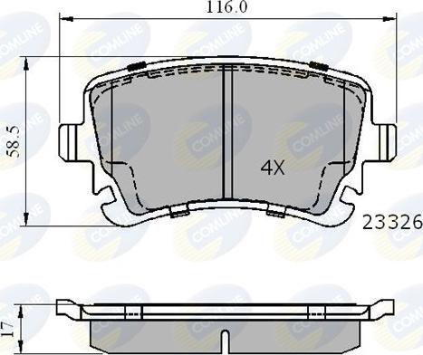 Comline CBP01313 - Set placute frana,frana disc aaoparts.ro