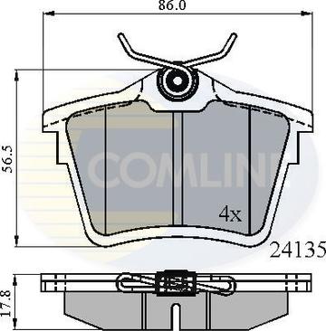 Comline CBP01252 - Set placute frana,frana disc aaoparts.ro