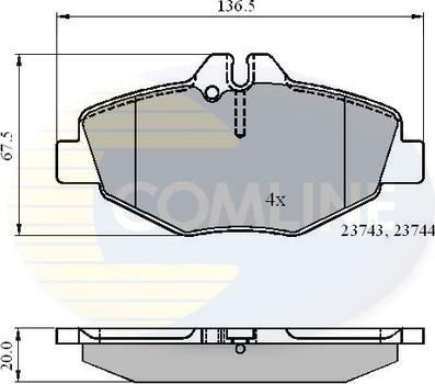 Comline CBP01209 - Set placute frana,frana disc aaoparts.ro