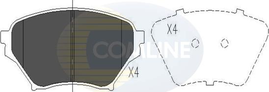 Comline CBP01206 - Set placute frana,frana disc aaoparts.ro
