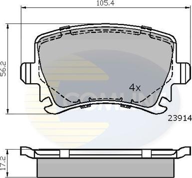 Comline CBP01284 - Set placute frana,frana disc aaoparts.ro