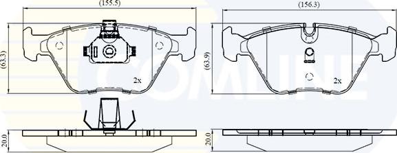 Comline CBP01744 - Set placute frana,frana disc aaoparts.ro