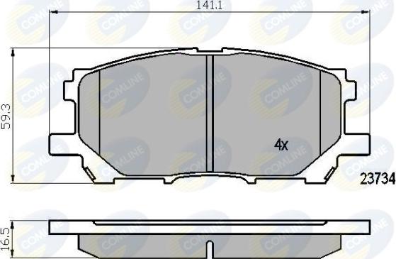 Comline CBP01750 - Set placute frana,frana disc aaoparts.ro