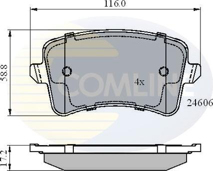 Comline CBP01709 - Set placute frana,frana disc aaoparts.ro