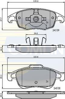 Comline CBP01719 - Set placute frana,frana disc aaoparts.ro