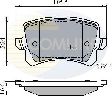 Comline CBP01712 - Set placute frana,frana disc aaoparts.ro