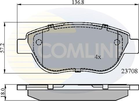 Comline CBP01783 - Set placute frana,frana disc aaoparts.ro