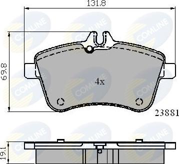 Comline CBP01723 - Set placute frana,frana disc aaoparts.ro