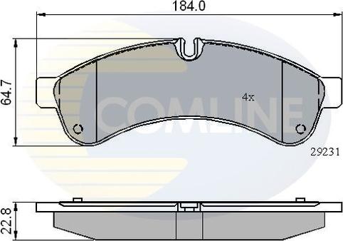 Comline CBP01727 - Set placute frana,frana disc aaoparts.ro