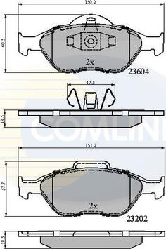 Comline CBP0891 - Set placute frana,frana disc aaoparts.ro