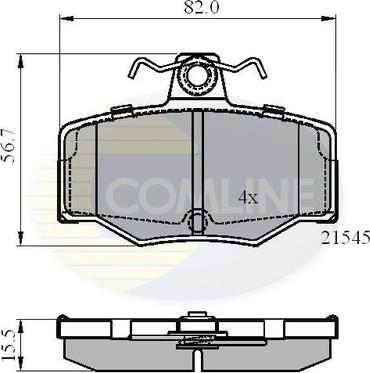 Comline CBP0878 - Set placute frana,frana disc aaoparts.ro