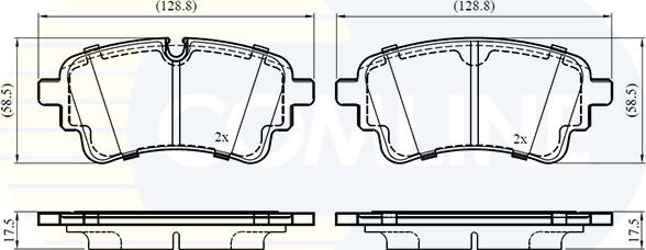 Comline CBP03525 - Set placute frana,frana disc aaoparts.ro