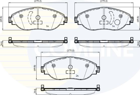 Comline CBP03115 - Set placute frana,frana disc aaoparts.ro