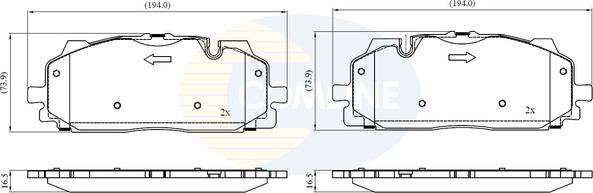 Comline CBP02443 - Set placute frana,frana disc aaoparts.ro