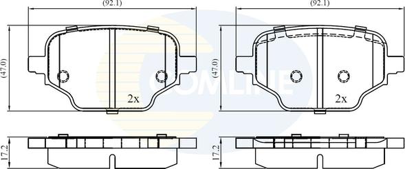 Comline CBP02453 - Set placute frana,frana disc aaoparts.ro