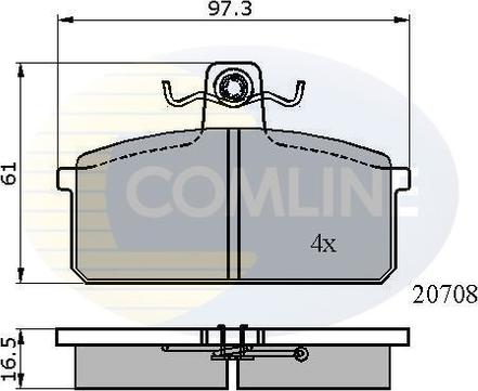 Comline CBP0204 - Set placute frana,frana disc aaoparts.ro
