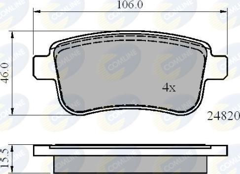 Comline CBP02014 - Set placute frana,frana disc aaoparts.ro