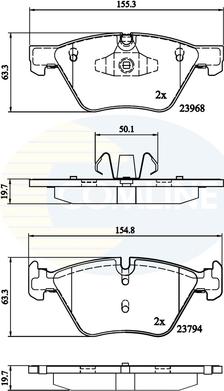 Comline CBP02011 - Set placute frana,frana disc aaoparts.ro