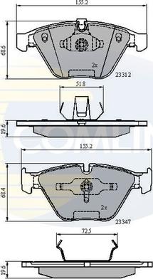 Comline CBP02033 - Set placute frana,frana disc aaoparts.ro