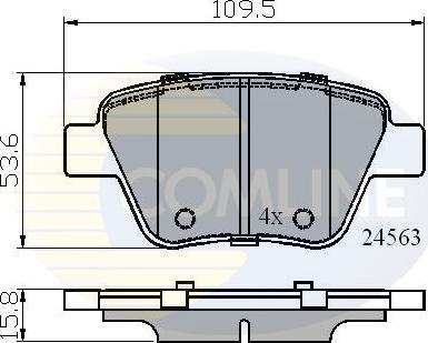 Comline CBP02022 - Set placute frana,frana disc aaoparts.ro