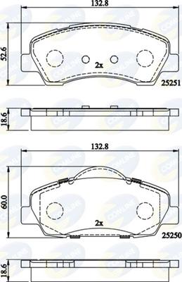 Comline CBP02199 - Set placute frana,frana disc aaoparts.ro