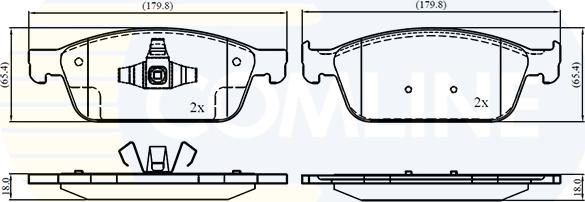 Comline CBP02196 - Set placute frana,frana disc aaoparts.ro