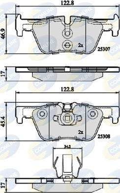 Comline CBP02131 - Set placute frana,frana disc aaoparts.ro