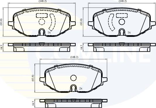 Comline CBP02854 - Set placute frana,frana disc aaoparts.ro