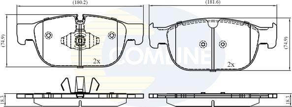 Comline CBP02399 - Set placute frana,frana disc aaoparts.ro