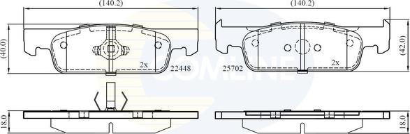 Comline CBP02398 - Set placute frana,frana disc aaoparts.ro