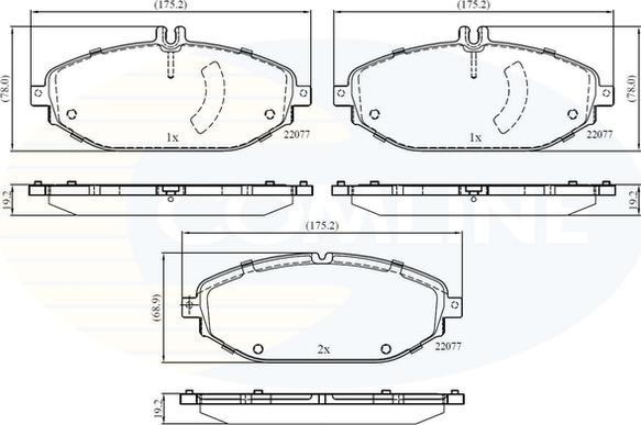 Comline CBP02364 - Set placute frana,frana disc aaoparts.ro