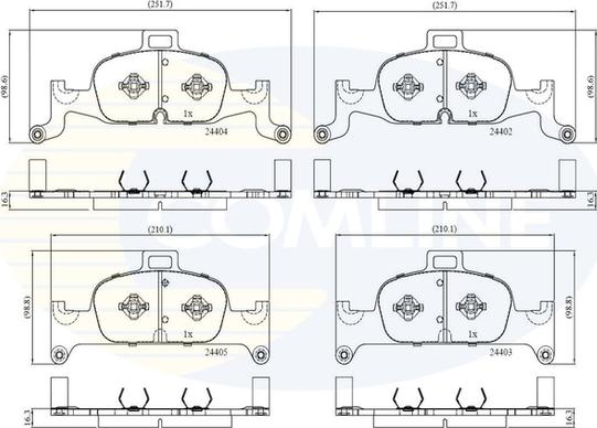 Comline CBP02365 - Set placute frana,frana disc aaoparts.ro