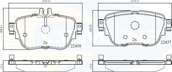 Comline CBP02366 - Set placute frana,frana disc aaoparts.ro