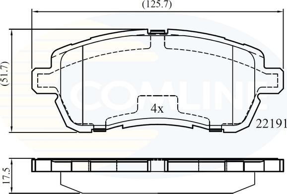 Comline CBP02361 - Set placute frana,frana disc aaoparts.ro