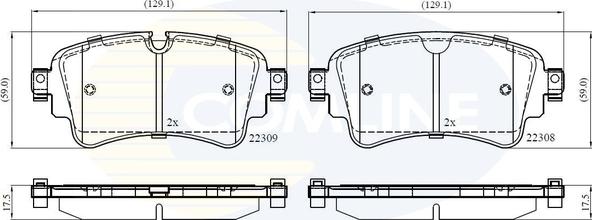 Comline CBP02362 - Set placute frana,frana disc aaoparts.ro