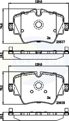 Comline CBP02319 - Set placute frana,frana disc aaoparts.ro