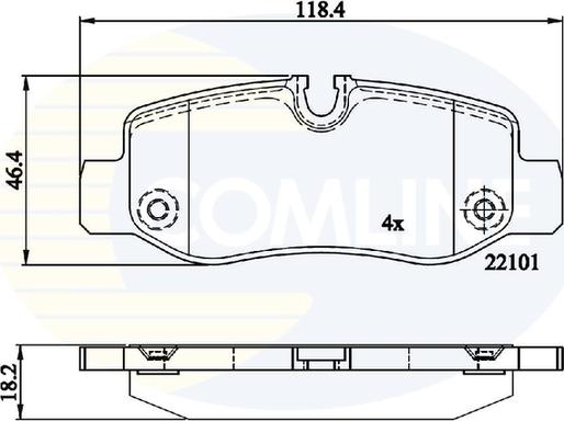 Comline CBP02315 - Set placute frana,frana disc aaoparts.ro