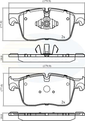 Comline CBP02385 - Set placute frana,frana disc aaoparts.ro