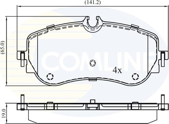 Comline CBP02387 - Set placute frana,frana disc aaoparts.ro