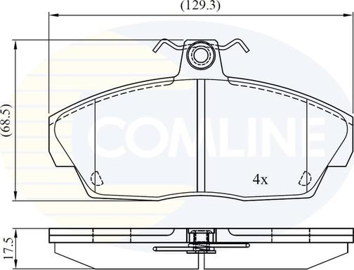 Comline CBP0232 - Set placute frana,frana disc aaoparts.ro