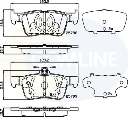 Comline CBP02243 - Set placute frana,frana disc aaoparts.ro