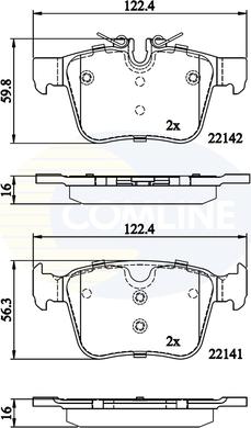 Comline CBP02255 - Set placute frana,frana disc aaoparts.ro