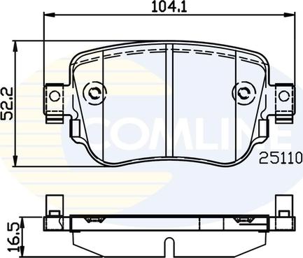 Comline CBP02220 - Set placute frana,frana disc aaoparts.ro