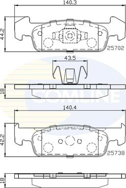 Comline CBP02223 - Set placute frana,frana disc aaoparts.ro