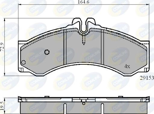 Comline CBP0271 - Set placute frana,frana disc aaoparts.ro