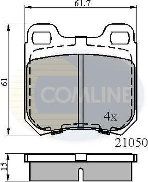 Comline CBP0741 - Set placute frana,frana disc aaoparts.ro