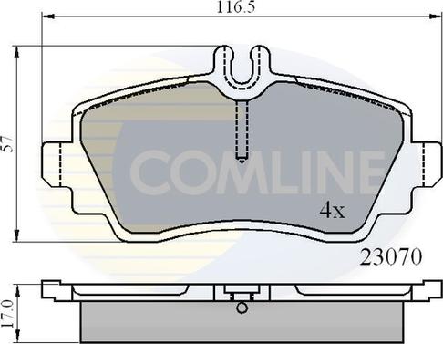 Comline CBP0748 - Set placute frana,frana disc aaoparts.ro