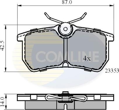 Comline CBP0705 - Set placute frana,frana disc aaoparts.ro